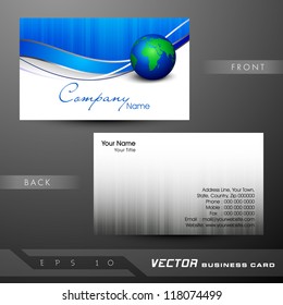 Abstract colorful bright color professional and designer business card template or visiting card set. EPS 10. Vector illustration.