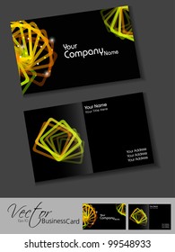 Abstract colorful bright color professional and designer business cards template or visiting card set. EPS 10. Vector illustration.