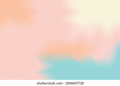 abstract colorful bright color soft paint brush art background, multi colorful painting art acrylic water color wallpaper pastel, gradient color art  brush mixed, pastel soft oil color paint vector