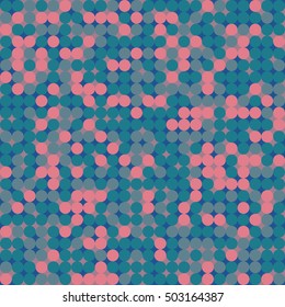 Abstract colorful bright modern vector circle seamless pattern. Colorful spot unique background. Graphic style for wallpaper, wrapping, fabric, background, apparel, prints, banners