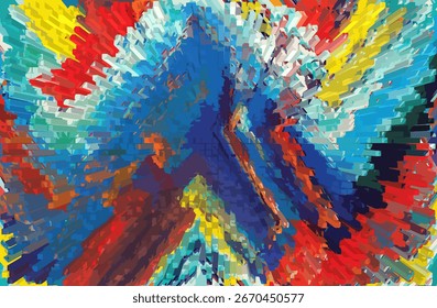 Abstract colorful bright painted background of wavy lines. Creative brush stroke art. geometric pattern for marble, scarf, rug, surface, backdrop, ground, pillow, fabric, decor prints. digital print
