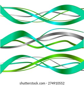 Abstract colorful bright smooth waves