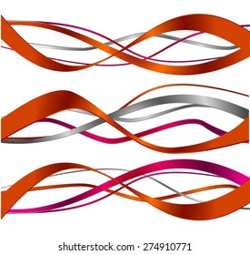 Abstract colorful bright smooth waves