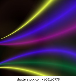 Abstract colorful bright  wave design. Vector illustration.