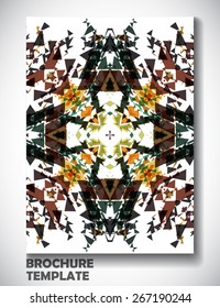 Abstract colorful brochure template, vector art Illustration