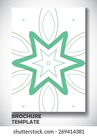Abstract colorful brochure template, vector art Illustration