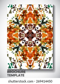 Abstract colorful brochure template, vector art Illustration