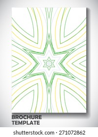 Abstract colorful brochure template, vector art Illustration
