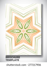 Abstract colorful brochure template, vector art Illustration