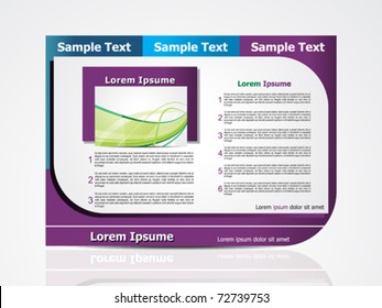 abstract colorful brochure vector illustration