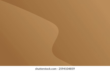 Abstract colorful brown curve background, chocolate beauty dynamic wallpaper with wave shapes. Template banner background for beauty products, sales, ads, pages, events, web, and others