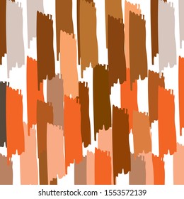 Abstract colorful brown and gray paint brush and strokes, stripes pattern background.  creative nice hand drawn and grunge texture backdrop 