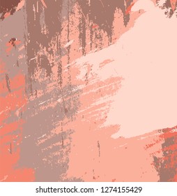 abstract colorful brown and orange paint brush texture background. creative colorful nice brush strokes and hand drawn for your design. vector illustration