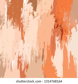 Abstract colorful brown paint brush and strokes, scribble pattern background