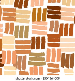 Abstract colorful brown paint brush and strokes, stripes pattern background. colorful nice hand drawn and grunge texture backdrop