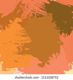 Abstract colorful brown paint brush and strokes, stripes pattern background. colorful nice brush strokes and hand drawn background