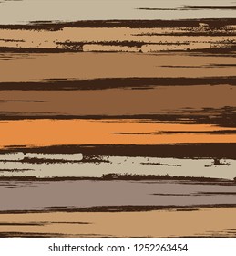 abstract colorful brown paintbrush texture background. creative colorful brown horizontal lines for your design. vector illustration