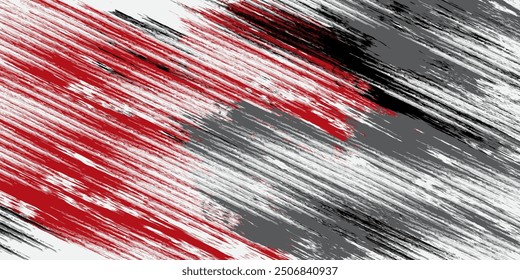 Abstract and Colorful Brush Background with Halftone Effect. Brush Stroke Illustration for Banner, Poster, or Sports Background.