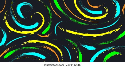 Abstract Colorful Brush Background with Sporty Style. Grunge Sport Background. Scratch and Texture Elements For Design