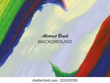 abstract colorful brush background vector