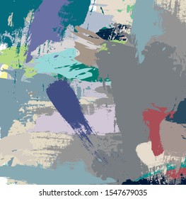 Abstract colorful brushstroke background. creative nice hand drawn and grunge texture backdrop