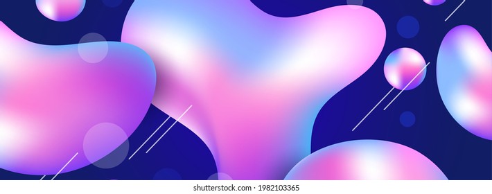 Resumen Diseño De Fondo De Burbuja Colorido Con Forma Moderna.