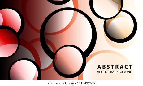 Abstract Colorful Bubble Background Vector illustration