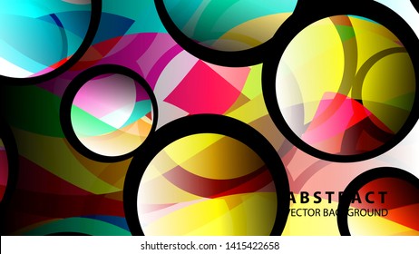 Abstract Colorful Bubble Background Vector illustration