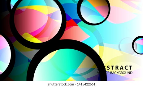 Abstract Colorful Bubble Background Vector illustration