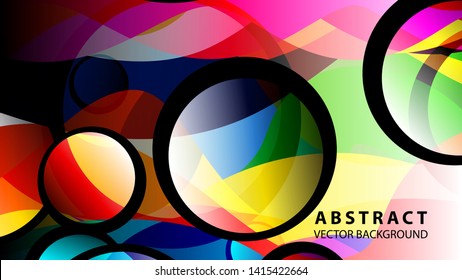Abstract Colorful Bubble Background Vector illustration