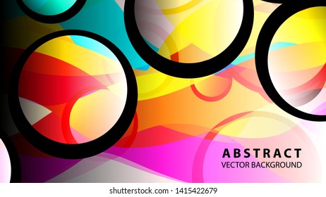 Abstract Colorful Bubble Background Vector illustration