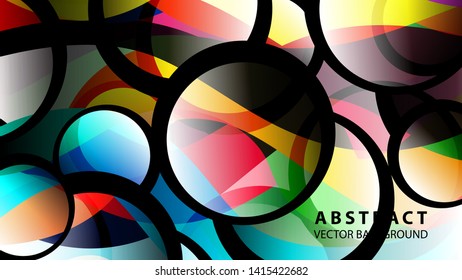 Abstract Colorful Bubble Background Vector illustration