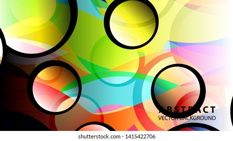 Abstract Colorful Bubble Background Vector illustration