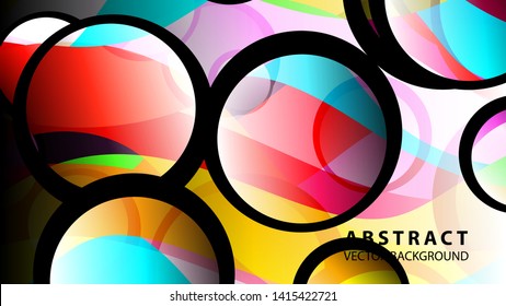 Abstract Colorful Bubble Background Vector illustration