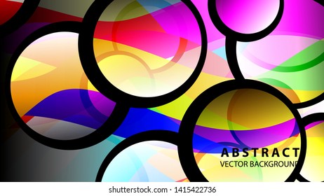 Abstract Colorful Bubble Background Vector illustration