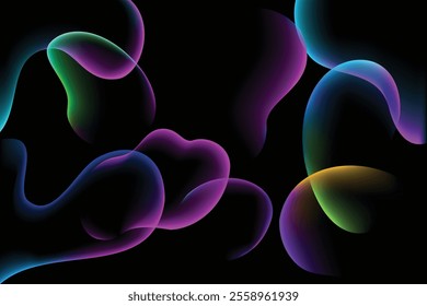 abstract colorful bubble with gradient color for banner poster wallpaper and backdrop