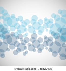 abstract colorful bubbles on white background.