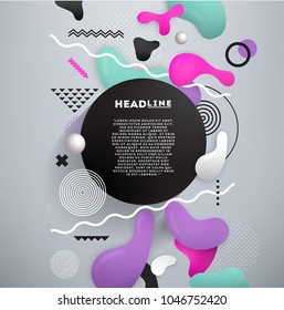 Abstract colorful bubbles vector  background