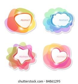 Resumen de burbujas coloridas. Ilustración vectorial.