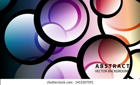 Abstract Colorful Buble Background Vector illustration