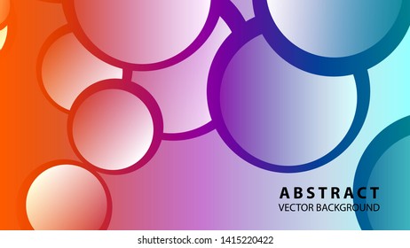 Abstract Colorful Buble Background Vector illustration
