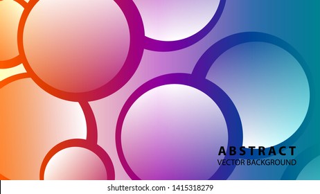 Abstract Colorful Buble Background Vector illustration
