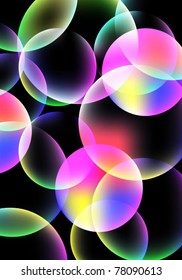 Abstract colorful buble background. Vector.