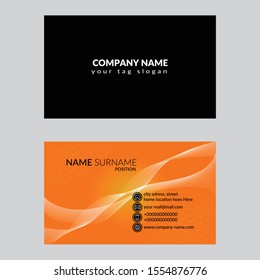 abstract colorful business card template