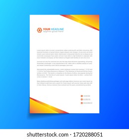 Abstract colorful Business Letterhead Design