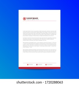 Abstract colorful Business Letterhead Design