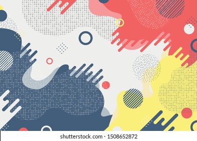 Abstract colorful business tone of minimal color shapes decoration.   illustration vector eps10 