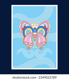 abstract colorful butterfly  vector illustration