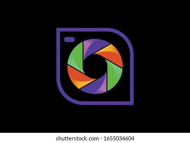Logo de obturador de cámara Diseño de vectores de plantilla, logotipo de fotografía 
