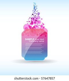 Abstract Colorful card Background. Vector.